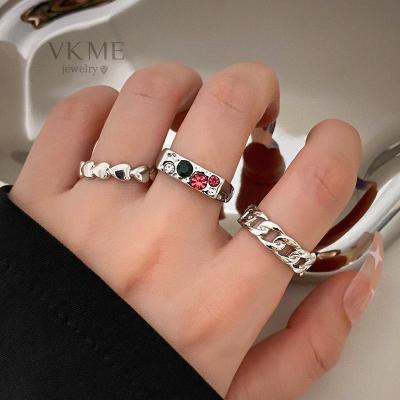 China Luxury Silver Chain Ring For Women Jewelry From VKME 2022 High Quality for sale