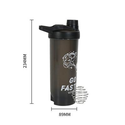 China Free Plastic Water Bottle Shaker Bottle Cup Sport Shaker Water Protein Powder Gym Eco-Friendly Promotional Viable for sale