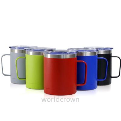 China New Arrivals Stainless Steel Vacuum Cup Wine Tumbler With Lid And Viable Insulated Stemless Insulated Handle for sale