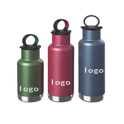 China Double Walled Vacuum Stocked Insulated Sports Stainless Steel Water Bottle With Lid for sale