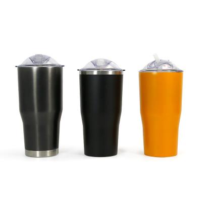 China Business Food Grade Stainless Steel Double Wall Reusable Drinks Water Bottle With Straw for sale