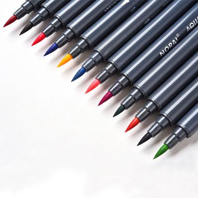 China PP Imoda Fudenosuke Double Tip Nylon Brush Marker Pens Set for sale