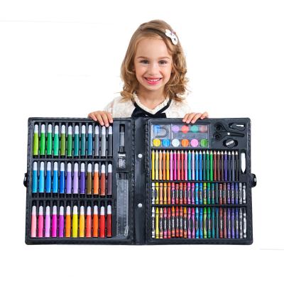 China Non-Toxic Kids Art Set 150 Pieces Colored Crayons Crayons Oil Pastels Box Gift For Kids Girls Boys Teens Artist Children 5 6 7 8 9 11 12 for sale