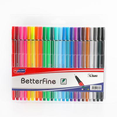 China 854 Ultra Fine Tip Markers, 24 Colors Fineliner Pens 0.4 Mm Tips, Art Supplies for Drawing, Sketching, Writing, and Taking Notes 854 for sale