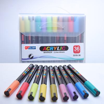 China Custom Available PP Valve Structure Tire Paint Marker Pen Logo Variety Of Metal Colors for sale