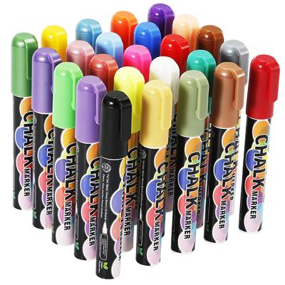 China PP Skyglory OEM ODM Factory Profession Light Board Pen Tiza Marcadores Liquid Chalk Dry Erase Marker Set 6mm Whiteboard Marker for sale