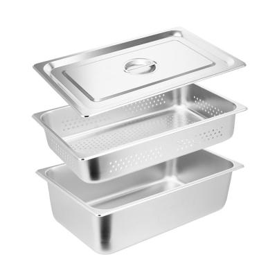 China Sustainable 304 stainless steel canteen divided dishes and several pots of square pots block box food pots new style to protect the hand for sale