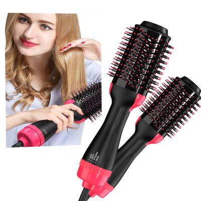 China 2020 Hot Hotel High Quality Airbrush One Step Dryer and Styling One Step Paddle Brush Hair Dryer Brush for sale