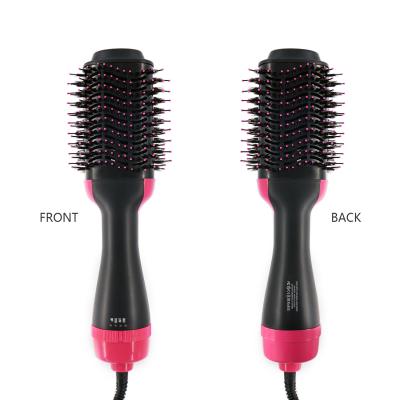 China 2020 New Arrival Hotel Brush Stroke Hair Straightener Curler Paint One Step Hair Dryer for sale