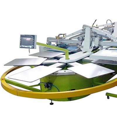 China Automatic Multi Color Digital Silk Screen Printing Machine T Shirt Oval Screen Printers for sale