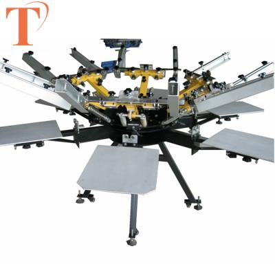 China Garment Shops Rotary Manual Screen Fabric Silk Screen Printing Machine Price for sale