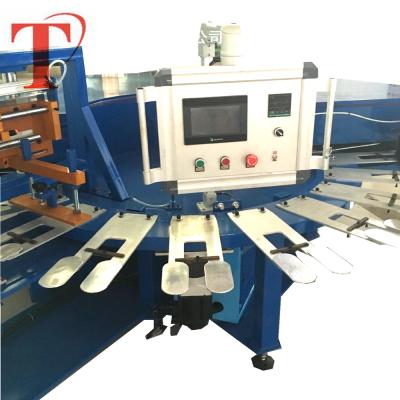 China Garment Shops Single To Color Automatic Socks / Glove Round Screen Printing Machine for sale