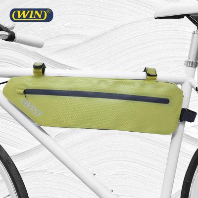 China Light Weight 100% Waterproof Waterproof Logo Front Frame Bags For Bicycle Reflected for sale