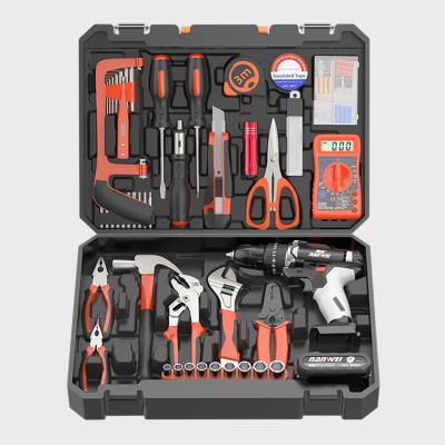 China High Quality Household BOX 3 Tool Kits Electrician Combo Tool Kits With 16.8V Dual Speed ​​Drill for sale