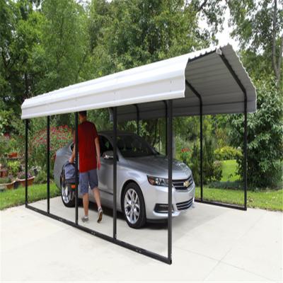 China Steel Frame Industrial Light Garden Carport / Outdoor Parking Lots Garage for sale