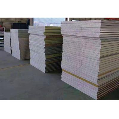 China Industrial mineral wool fiberglass rockwool sandwich panel for bakery equipment and case prefabbricated home for sale