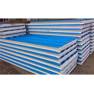 China Sandwich Panels Industrial Insulated Roof And Wall Sandwich Panel Metal Material Easy Steel Construction for sale