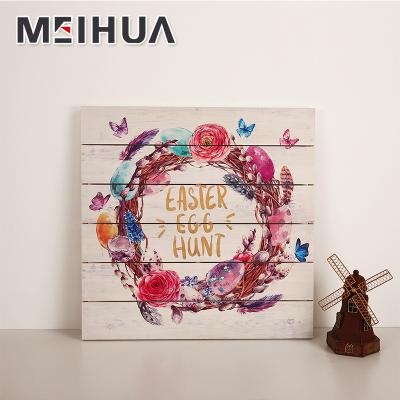 China Modern Hot Sale Unique Modern UV Printing On Wall Wood Art Wood Carving Painting for sale