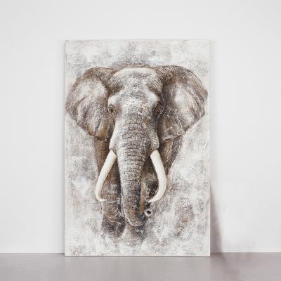 China Good Abstract Elephant Wall Art Design Oil Painting On Sale Canvas Elephant Canvas Art for sale