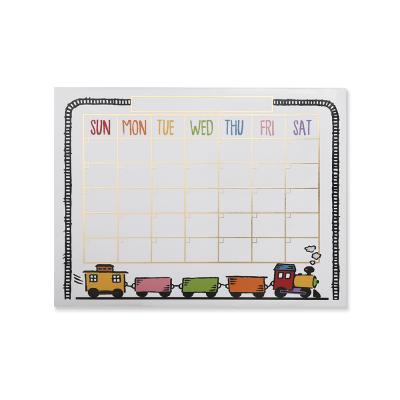 China Modern Cute Train Design Wall Art Baby Room Dry Erase Note Board for sale