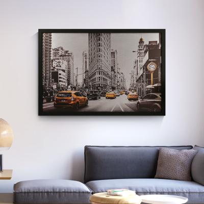 China Framed Modern Wall Art Decorations For Living Room Aluminum Paintings Design for sale