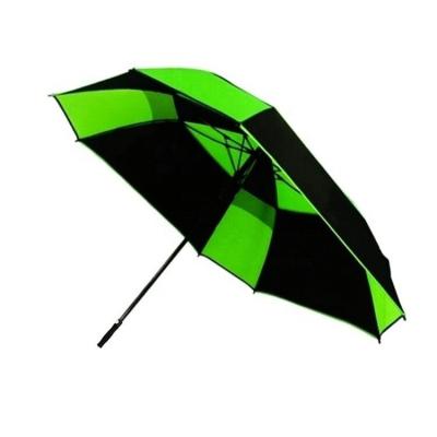 China 62 Inch Large Double Canopy Large CLASSIC Golf Windproof Umbrella Vented Square Umbrella Stick Rain Auto Open Oversized Umbrellas for sale