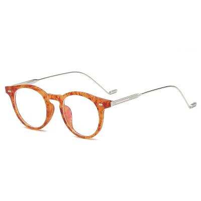 China For wholesaler tr90 reading glass anti-blue glasses retro frame light blocking round shades prescription computer glasses optical CE 2021 new for sale