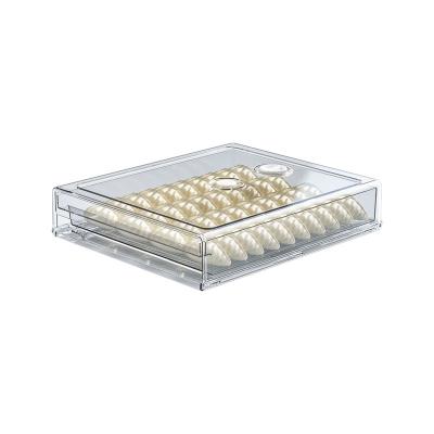 China Sustainable Type Fridge Dumpling Box Multi Layer Stack Classified Drawer Storage for sale