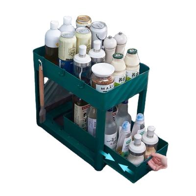 China Viable Wholesale Countertop Herb Rack Bottle Jar Storage Shelf Spice Rack Kitchen Cupboard Organizer for sale