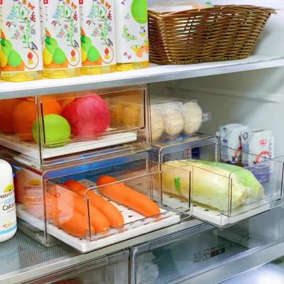 China Low temperature resistance drawer food storage box, refrigerator drawer storage, diversified storage for sale