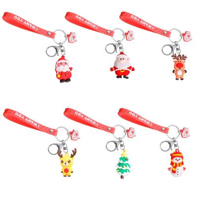 China Durable Christmas Gifts Cheap Custom Personalized Christmas Key Chain With Logo for sale