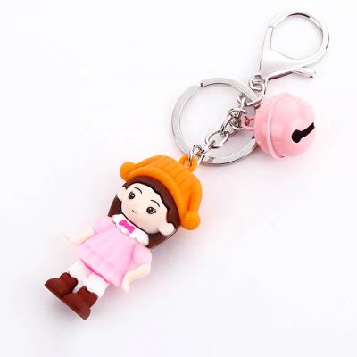 China Custom Sweet Fashion Souvenirs Promotion Gift Key Chain PVC 3D Cute Rubber Keychains New for sale