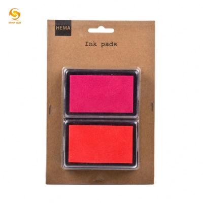 China Wholesale ShinyWay Children's Toy Ink Pad Set Craft Stamp Fingerprint Plastic Ink Pad Ink Pad for sale