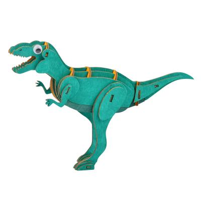 China DIY TOY Children's Toy Coloring DIY Craft Set 3d Puzzle Toy Wooden Dinosaur 3D Puzzle for sale