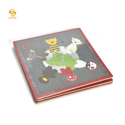 China OEM Educational Cartoon Character Toy Shinyway Jigsaw Puzzles 3d Game Alphabet Paper Paper For Kid for sale