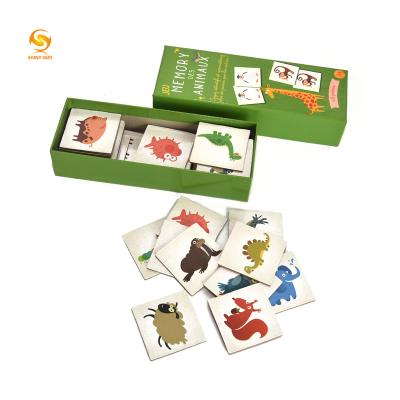 China Shinyway Custom Card Game Printing Paper Set Memory Card Paper Game For Kids for sale