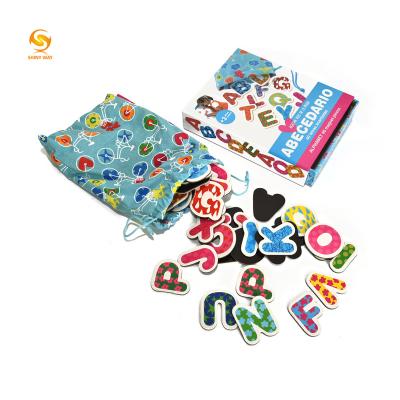 China Shinyway Custom Letter Alphabet Paper Magnetic Puzzles Toys for Kids Age 3-7 Years Old for sale