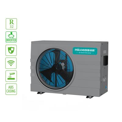 China Micoe Swimming Pool Heat Pump DC Inverter Swimming Pool Heaters R32 Outdoor Energy Efficient Air Source Heat Pump for sale