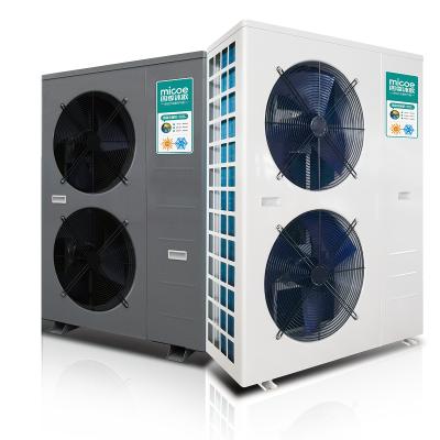 China Hotel Micoe Heat Pumps Air Source Heating Systems EVI Low Temperature DC Inverter Heat Pumps For House Cooling for sale