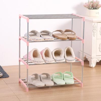 China (Size)Household Items 4 Tier Adjustable Shoe Rack Space Saving Shoe Cabinet Rack Organizer Single Drawer for sale