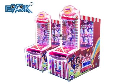 China Coin Operated Ticket Game Machine Funny Carnival Hit The Clowns Toss Ball Redemption for sale