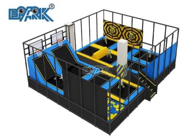 China Indoor Slide Amusement Park Trampolin Park Kid Indoor Trampoline With Foam Pit for sale