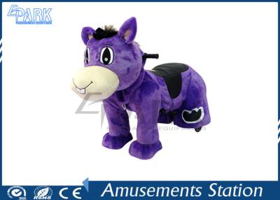 China Adjustable Stirrup Coin Operated Horse / Horse Ride On Toy Washable Skins for sale