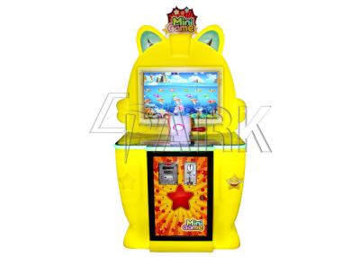 Chine Le jaune badine le jeu visuel pratique de pièce de monnaie de baisse de jeu pêche à jetons de machine de mini à vendre