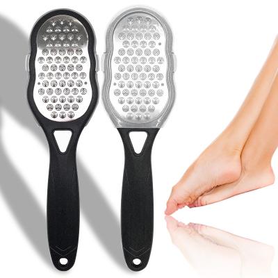 China 1pcs 304 Stainless Steel Callus Remover Pedicure Foot File Scrubber Scraper Portable Multifunction Foot Care Tools FF-HS-13 for sale