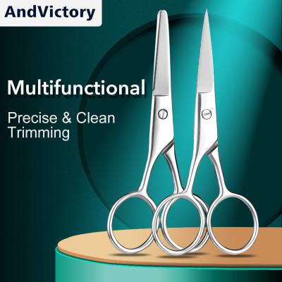 China Right Handed Scissors Wholesale Stainless Steel Nose Hair Scissors Eyebrow Scissors Makeup Scissors for sale