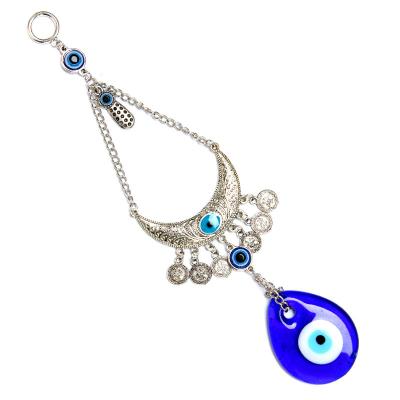 China Traditional Turkish Blue Hanging Decor Evil Eye Nazar Dangling Amulets Ornament Car/Home/Garden/Key Chain Protection Lucky Gift for sale