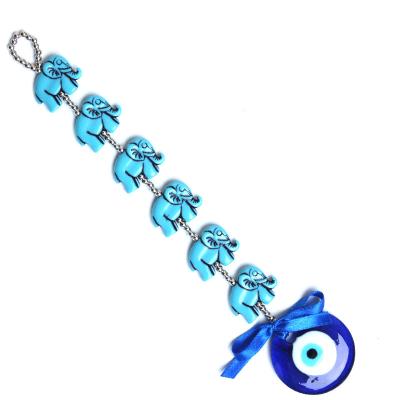 China Traditional Turkish Blue Hanging Decor Evil Eye Nazar Dangling Amulets Ornament Car/Home/Garden/Key Chain Protection Lucky Gift for sale