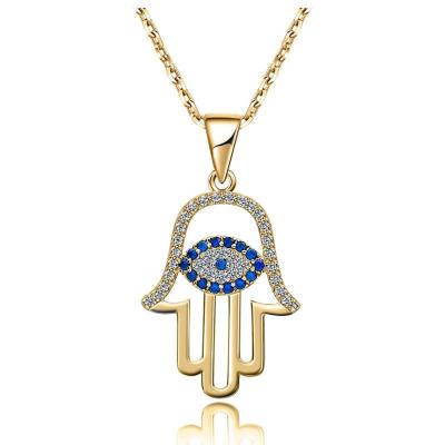 China Fashion Cheaper Classic Blue Evil Eye Glass Necklace Amulet Necklace Protection Against Evil/Danger/Disease for sale