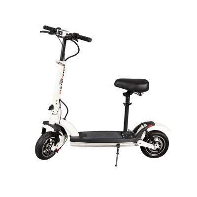 China Diecast 2021 Fashionable Folding E-scooter Aluminum Mini Standing Electric Scooter Brushless With One Seat for sale